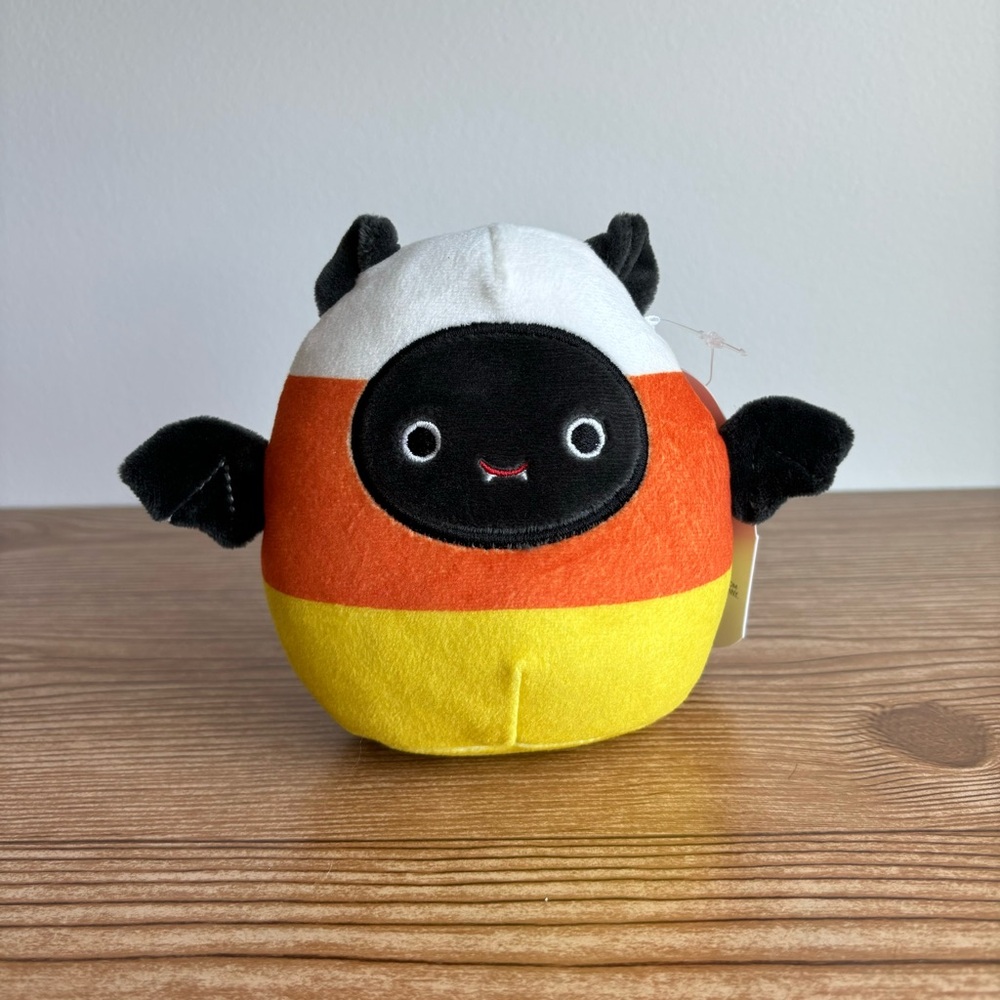 4” Halloween Candy Corn Bat Emily Squishmallow